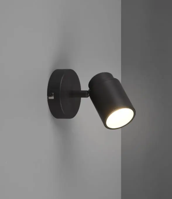Angelo IP44 kinkiet lampa sufitowa (spot) 1xGU10 czarna Oferta czasowa