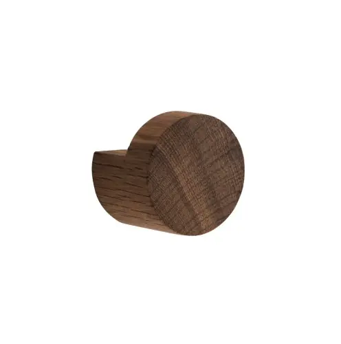 Wyprzedaż Wieszak pojedynczy drewniany Wood Knot Ø3.5, dąb wędzony, 1 szt EKTA Living