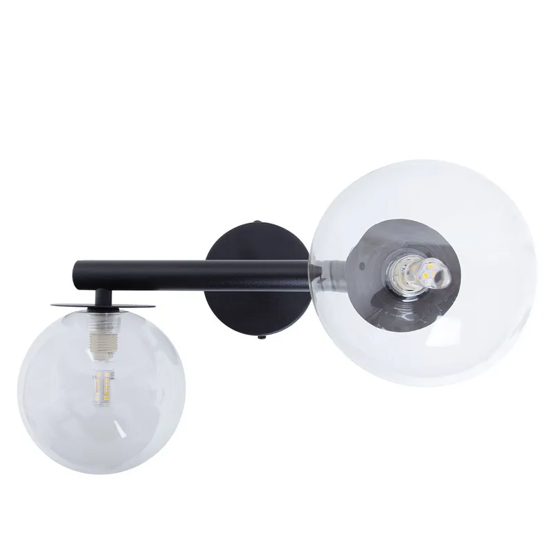 Bestseller Avola kinkiet 2xG9 czarny/transparentny 41487