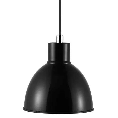 Bezpieczne zakupy Czarna industrialna lampa sufitowa Pop z metalu NORDLUX