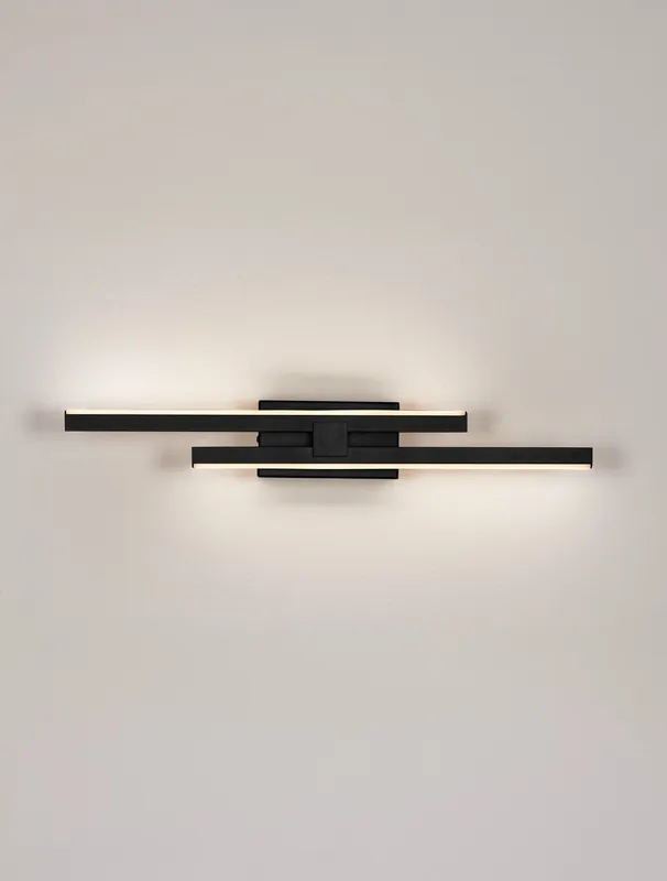 Oferta czasowa Felvira kinkiet 2xLED 12W czarny LE45467