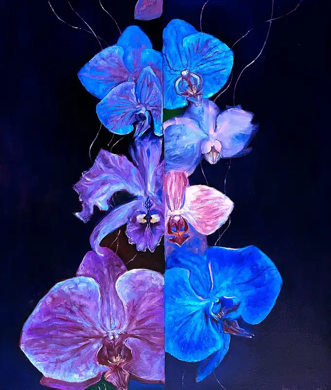 Orchidea w błękicie II Niska cena