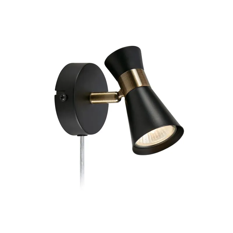 Oferta Folie kinkiet (spot) 1xGU10 czarny/antyczny mosiądz 108625