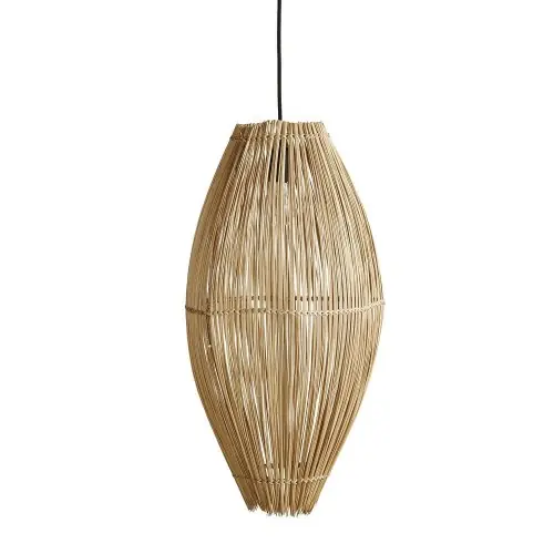 Duża lampa sufitowa Fishtrap naturalna z bambusa Muubs Bezpieczne zakupy