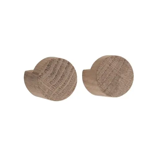 Gałki do szafek i szuflad Wood Knot Ø3.5, dąb naturalny, 2 szt EKTA Living Oferta czasowa