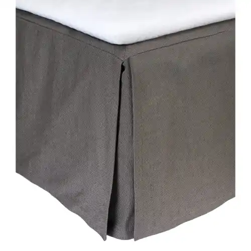 Oferta czasowa Ciemnoszary lambrekin łóżkowy Weeknight 180x220x52 z lnu i bawełny Himla