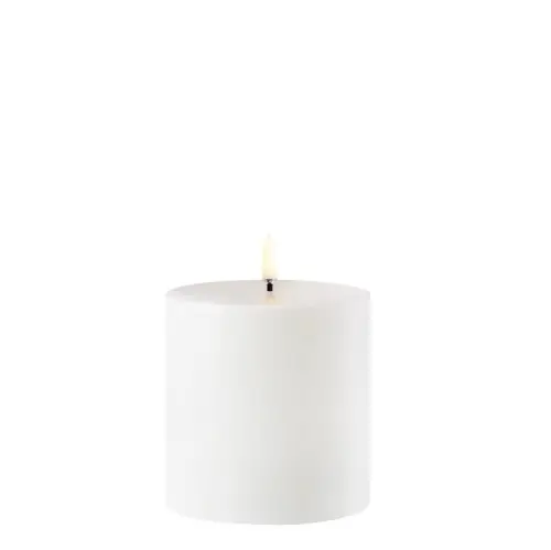 świeca walec Outdoor zewnętrzna LED z ruchomym płomieniem 8,4x10 cm, biała Uyuni Niska cena