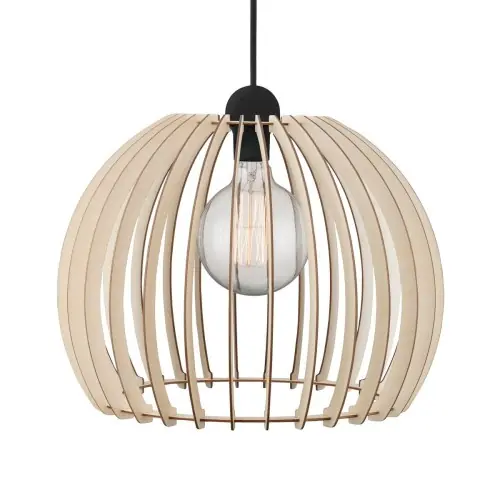 Duża naturalna lampa sufitowa z drewnianym kloszem Chino 40 NORDLUX Obniżka ceny