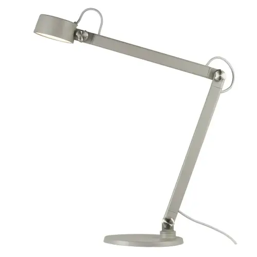 Łatwy zwrot Szara lampa architektoniczna stołowa z funkcją kinkietu Nobu DFTP by Nordlux