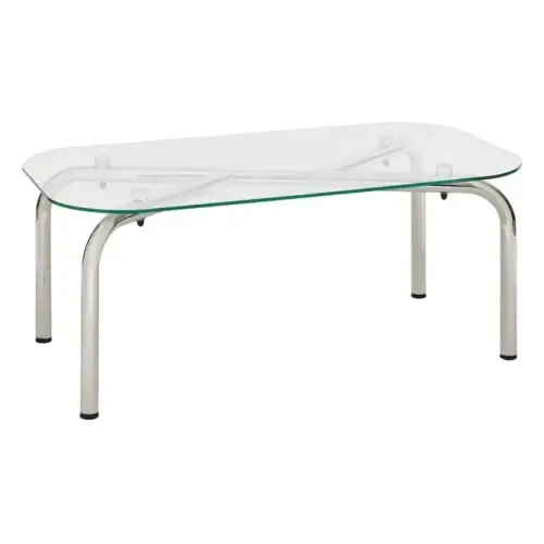 Stolik kawowy owalny szklany Hecate Silver 110x60 Atmosphera Wyprzedaż