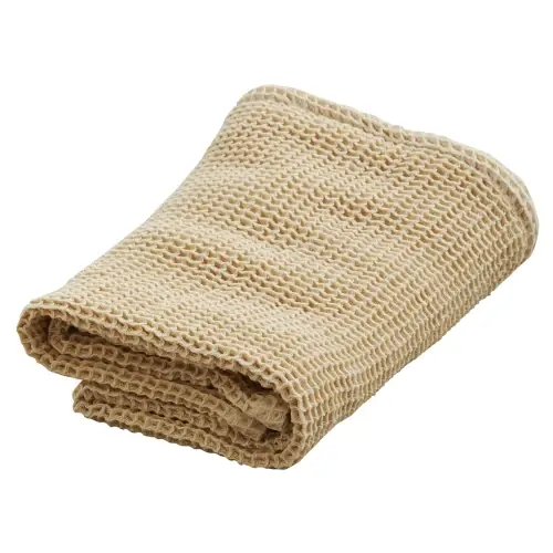 Ręcznik kąpielowy waflowy Pitta Ayu 90x150, piaskowy Ayu Do wyczerpania zapasów