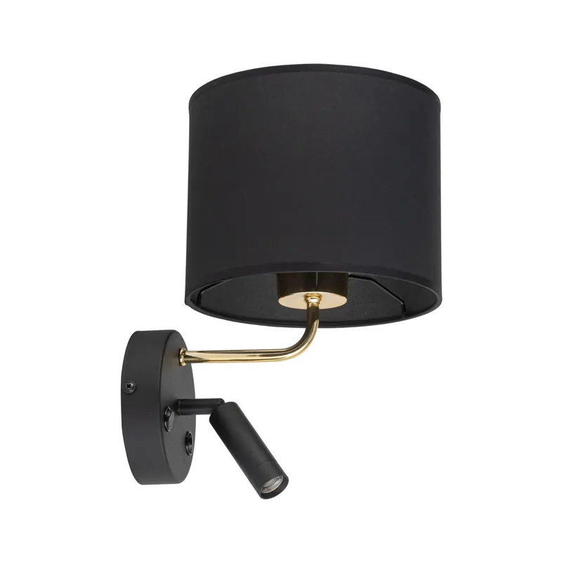 Promocja Richi LED kinkiet 2punktowy czarny/złoty 4234
