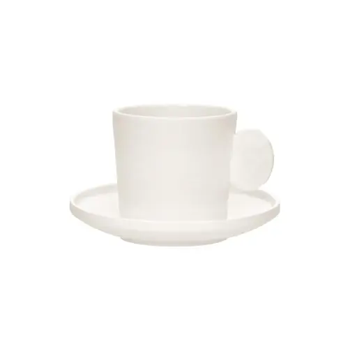 Filiżanki ze spodkiem porcelanowe Leggero 200 ml białe, 4 szt Pomax Tylko dziś