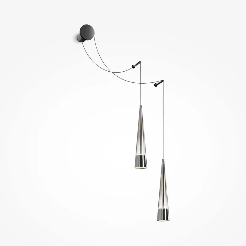 Sintesi LED kinkiet 2punktowy czarny/chrom P090WLL24CH3K Tylko do końca tygodnia