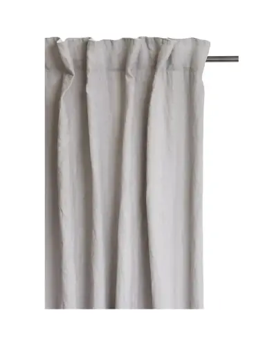 Oferta czasowa Lniane zasłony na taśmie 140x250 jasny szary Sunshine Premium Ash 1 szt HIMLA