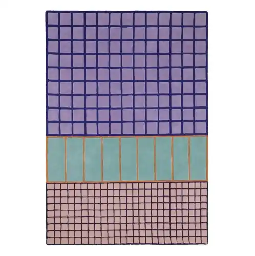 Dostępne od ręki Dywan wełniany ręcznie tkany Baden 200x300, lilac  Finarte