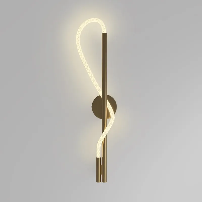 Ostatnie sztuki Tau LED kinkiet 1punktowy złoty MOD166WLL12G3K