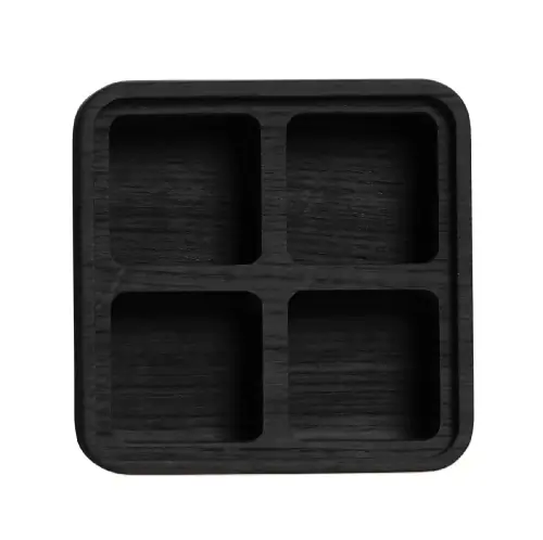 Pudełko drewniane z czterema przegródkami czarne CreateMe 12 Andersen Furniture Dostępne od ręki