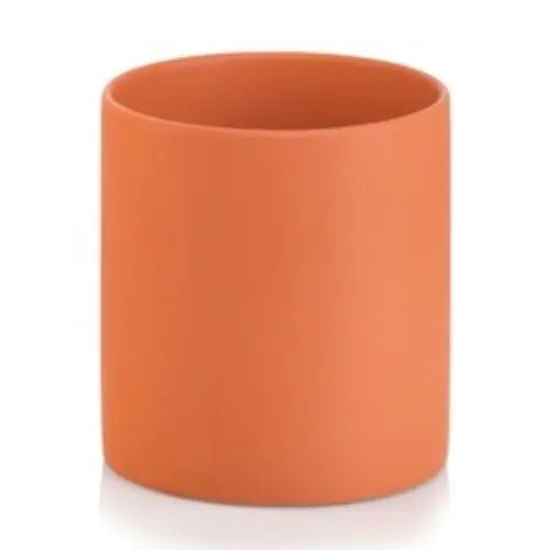 Minimalistyczna osłonka ceramiczna Ø14, pomarańczowy mat Polnix Obniżka ceny