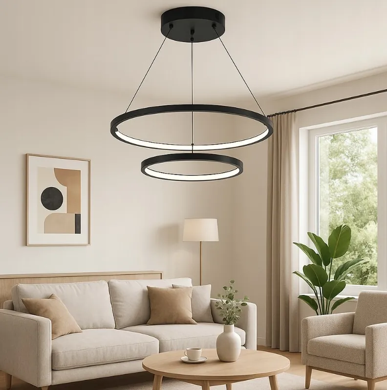 Wysoka jakość Lynx lampa wisząca z pilotem 2xLED 64W CCT czarna