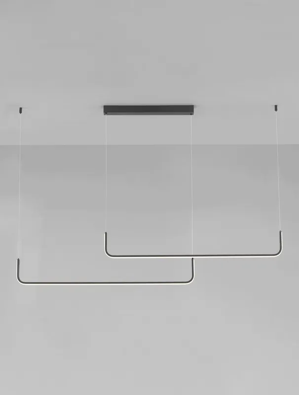 Premium Piura lampa wisząca 2xLED 40W czarna LE44357