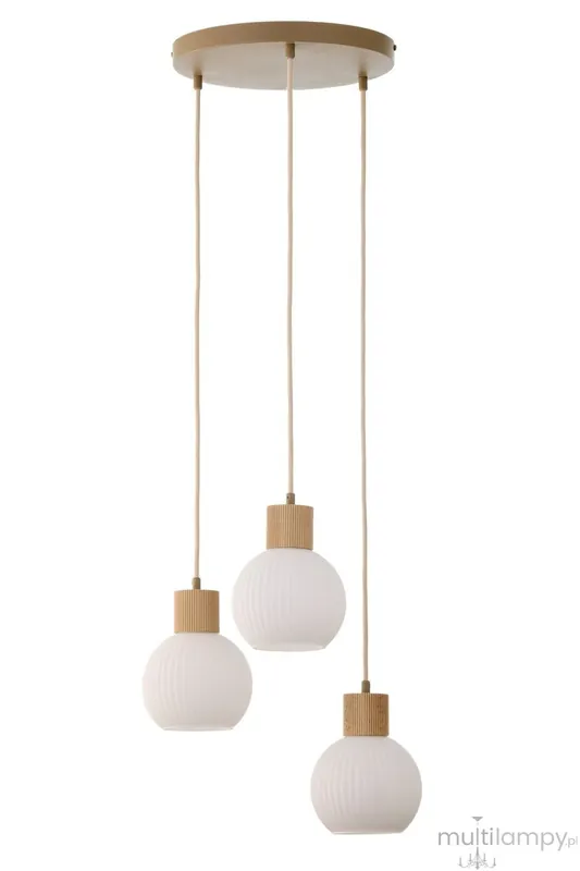 Najlepsza cena Alba lampa wisząca 3xE27 beżowa 41844