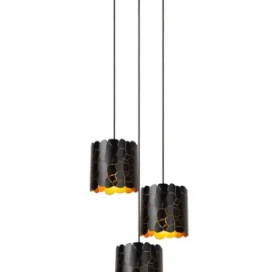 Almelo lampa wisząca 3xE27 czarna 21434/13/30 Tani