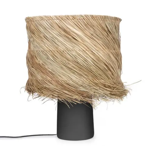 Hit cenowy Czarna lampa stołowa BohoPandan z kloszem pandan Bazar Bizar