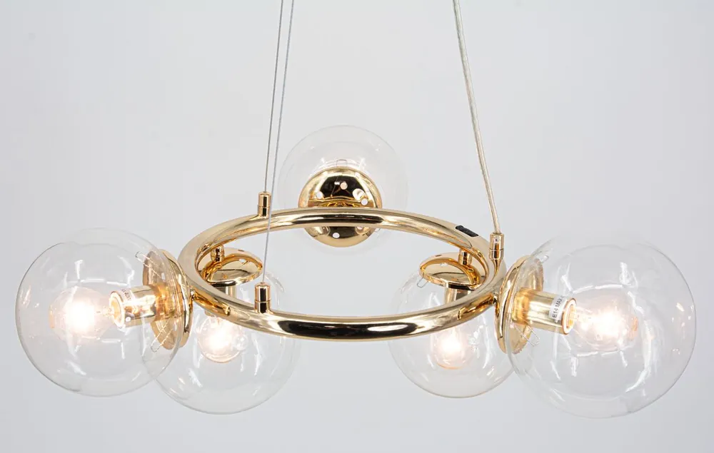 Nowy Amaro lampa wisząca 5xE14 złota 8278/5 TR
