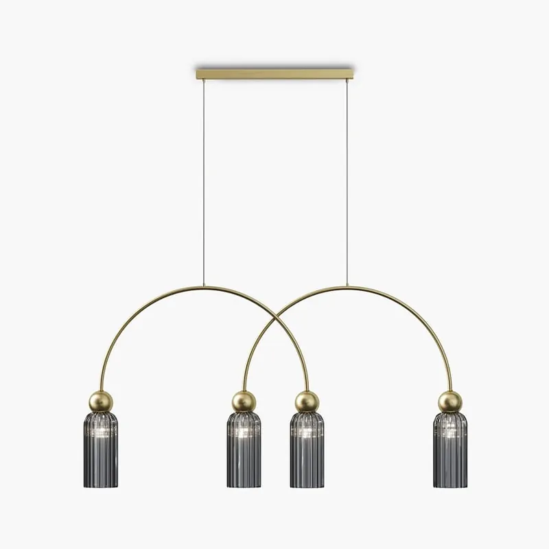 Antic lampa wisząca 4xE14 złota/przydymiony MOD302PL04GR Zamów dziś