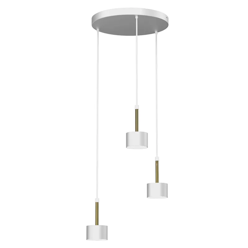 Arena lampa wisząca 3punktowa biała/złota MLP7756 Do wyczerpania zapasów