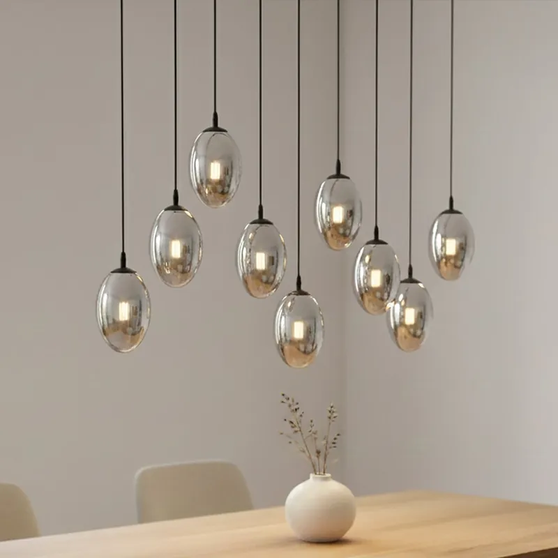 Astral lampa wisząca 9punktowa czarna/grafitowa 1266/9 Wyjątkowa oferta