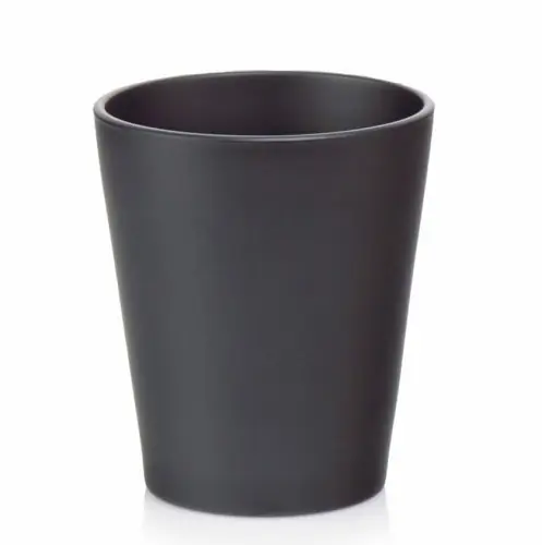Osłonka na storczyka ceramiczna Ø13, czarna matowa Polnix Dostępne od ręki