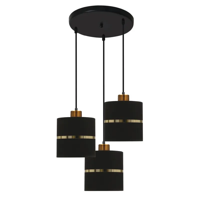 Assam lampa wisząca 3punktowa czarna/złota 3317468 Najlepsza cena