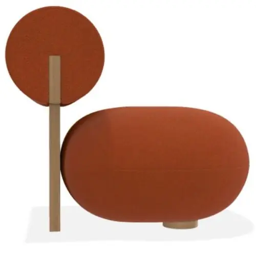 Ostatnie sztuki Designerski fotel Hippo Lounge, boucle Grain 63117 NORR11