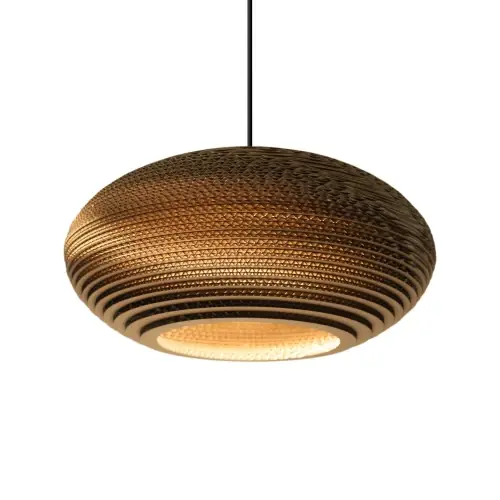 Lampa sufitowa designerska Scraplights Disc 16 Natural Graypants Taniej