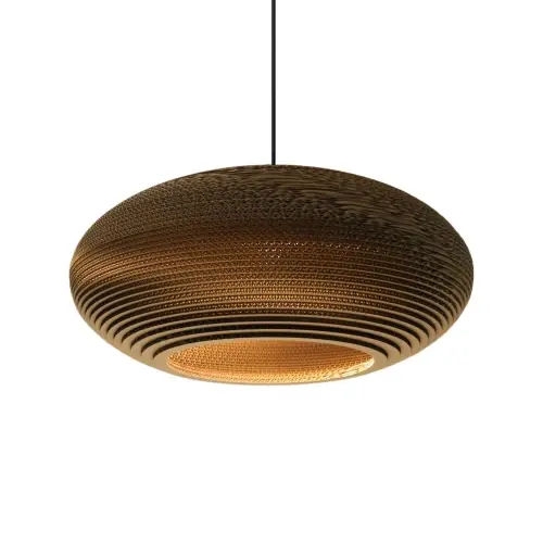 Nowy Lampa sufitowa designerska Scraplights Disc 24 Natural Graypants