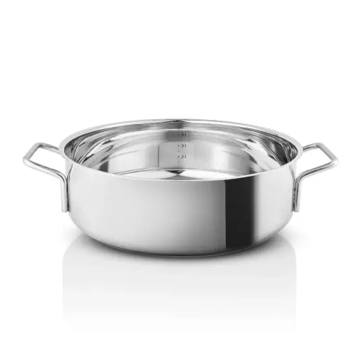 Ostatnie sztuki Garnek płaski saute, ze stali nierdzewnej Eva Trio Stainless Steel 4.5L Eva Solo