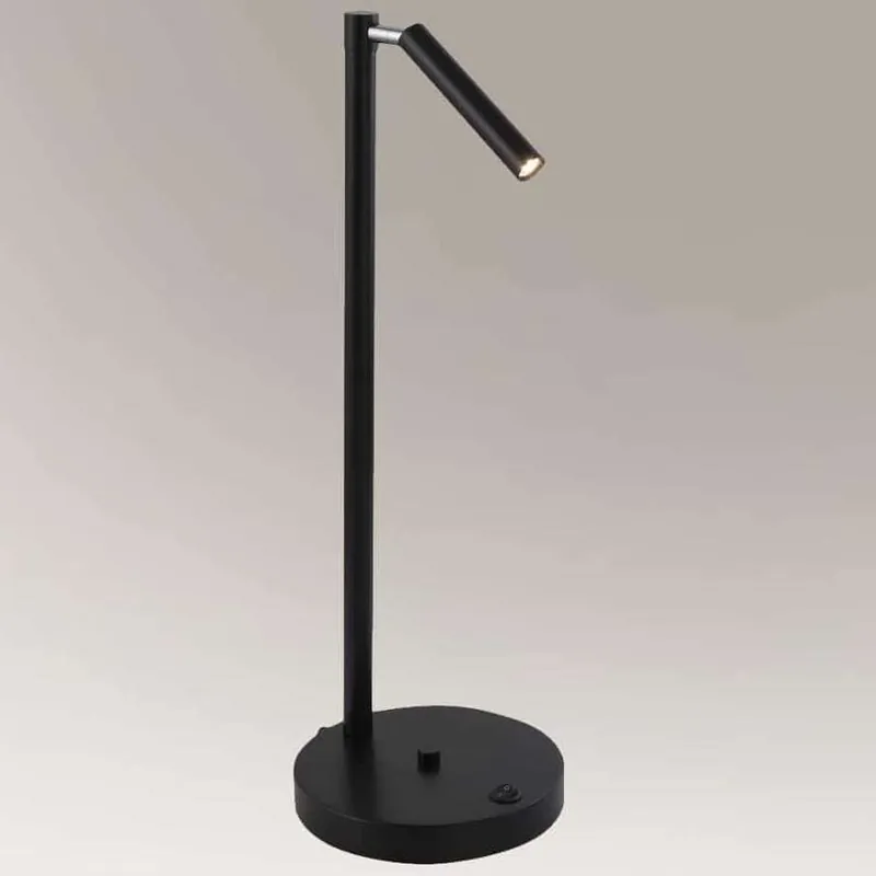 Nowy Stołowa LAMPKA regulowana KOSAME 7874 Shilo metalowa LAMPA tuba na biurko czarna