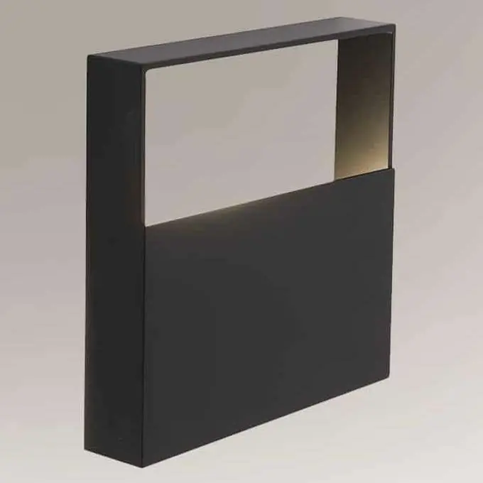 Ograniczona ilość Kinkiet LAMPA ścienna NANTO 7912 Shilo kwadratowa OPRAWA metalowa ramka LED 6W 3000K czarna