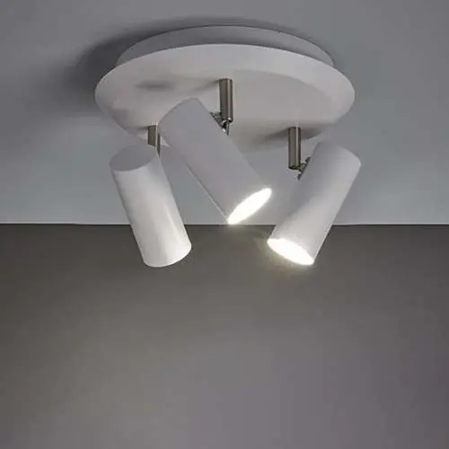 Sufitowa LAMPA industrialna BARCELONA 107349 Markslojd okrągła OPRAWA plafon metalowy tuby regulowane białe Kup teraz