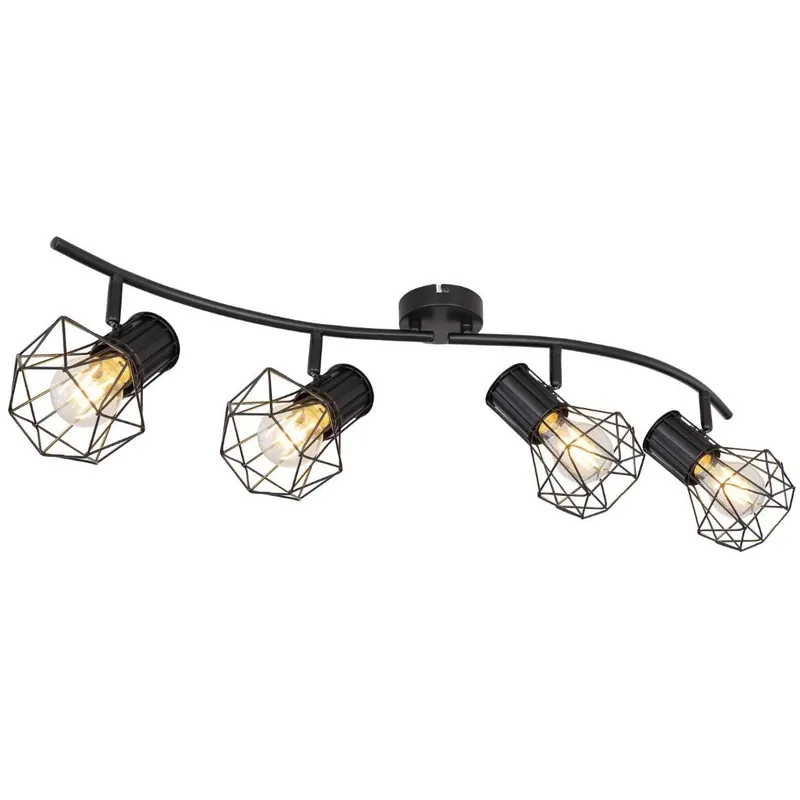 Oferta Druciana LAMPA sufitowa PRISKA 540174 Globo industrialna OPRAWA metalowy plafon klatki regulowane czarne