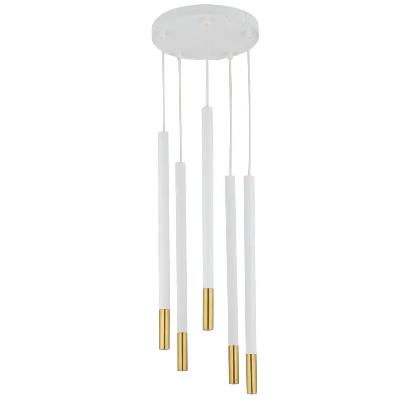 Zamów dziś Modernistyczna LAMPA wisząca SOPEL DUE 33238 Sigma metalowa OPRAWA kaskada ZWIS tuby sople białe złote