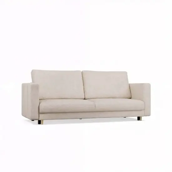 Sofa 3osobowa rozkładana Linea beżowy Promocja