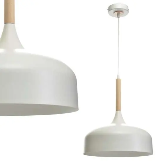 LAMPA wisząca TAYLOR MLP6217 Milagro skandynawska OPRAWA metalowy ZWIS kopuła biała Rabat