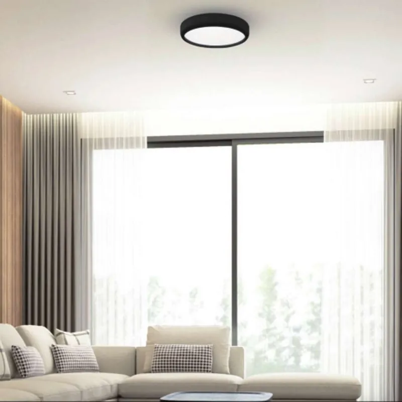 Plafon LAMPA sufitowa GEA ML6394 Milagro okrągła OPRAWA metalowa LED 36W 3000K 6000K z pilotem czarna Oferta