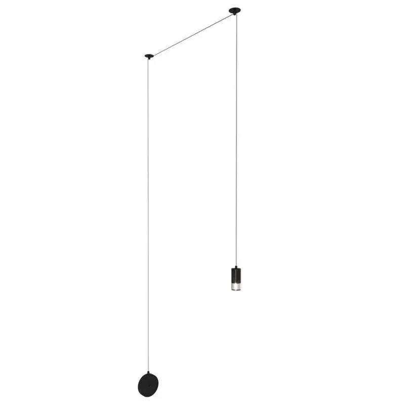 Kinkiet tuba na kablu Linea XT004P Step podwieszany czarny Dostępne od ręki