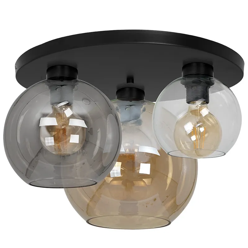 Super okazja LAMPA sufitowa SOFIA MLP6589 Milagro loftowa OPRAWA szklane kule multikolor