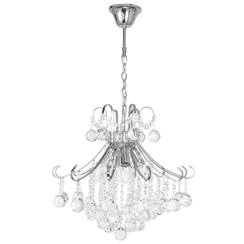 LAMPA wisząca Barcelona 6245/4 8C Elem metalowa OPRAWA crystal ŻYRADNOL glamour zwis chrom Zamów dziś