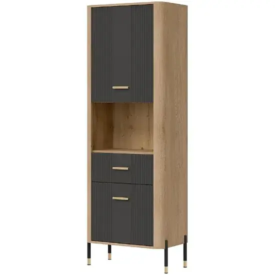 Wybór klientów Regał Dante L/P Dt15 Dąb Cremona/Antracyt